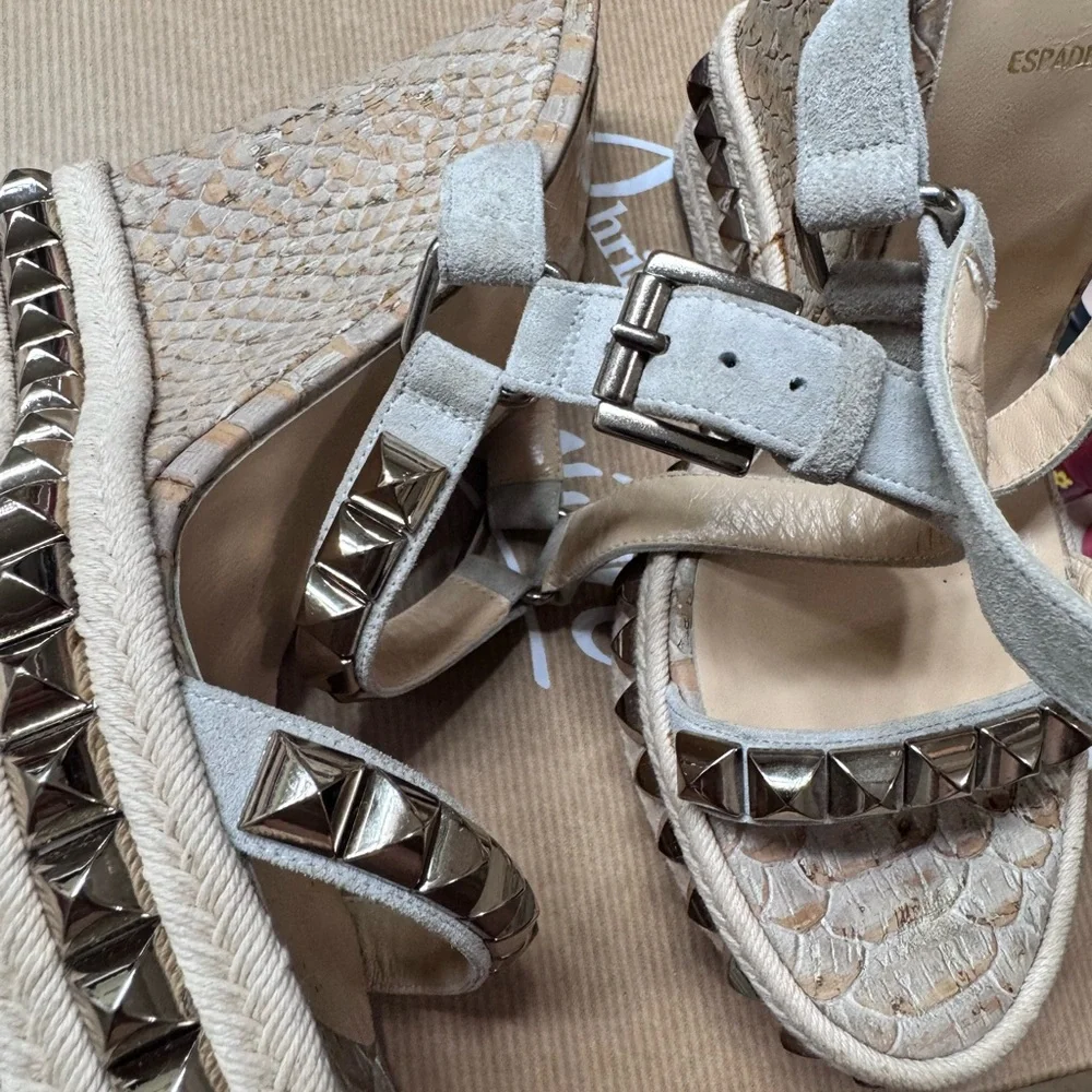 Christian Louboutin Brown Platform Shoes